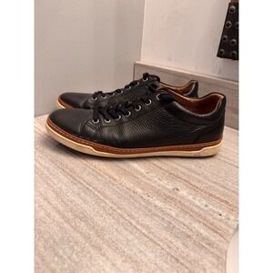 Allen Edmonds Porter Black Leather Sneakers Shoes lace Up Mens Size 10.5 D